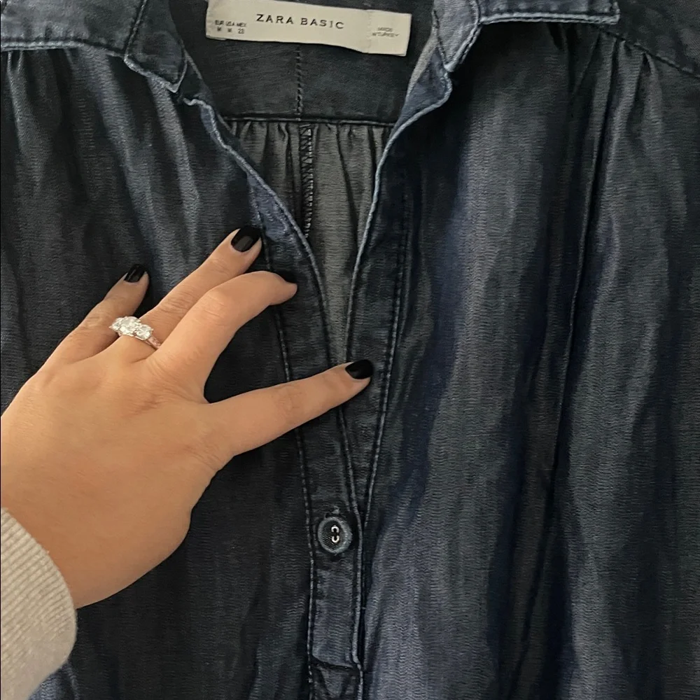 Zara Dark Lyocell Chmbray dress